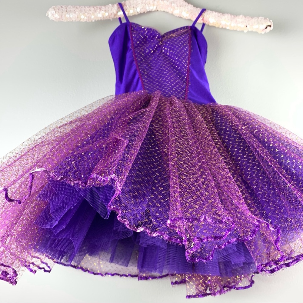 Purple Glitzy Dance Tutu